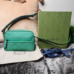 UNUSED!GUCCI GG  Supreme Rubber Effect Mini